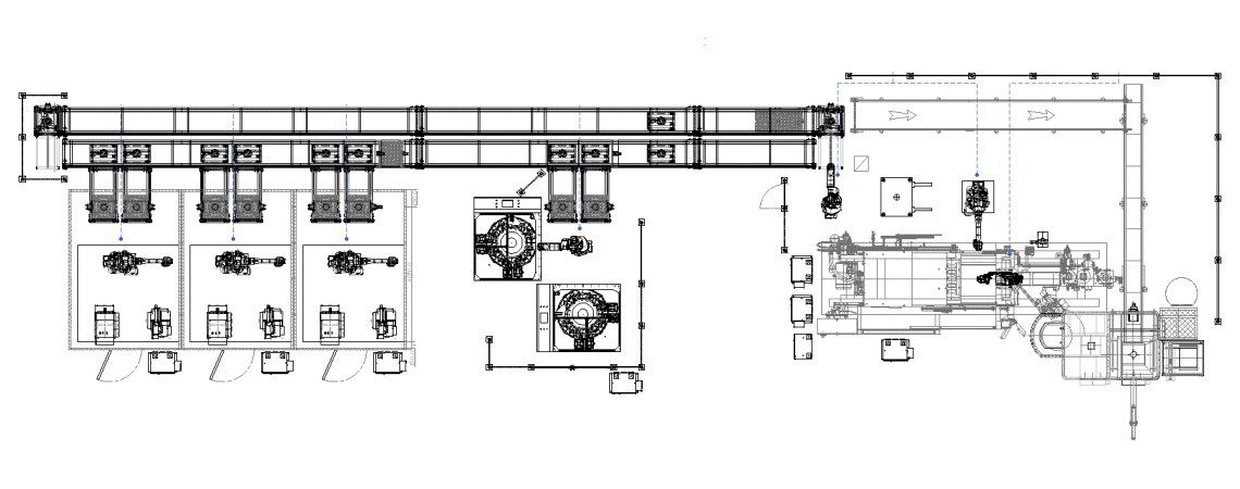 Die Casting Automation System Integration - Die Casting Automation Integration System Schematic Diagram