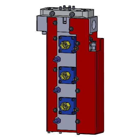 Standard spray mechanism: Straight 6 nozzles, for 250T die casting machine