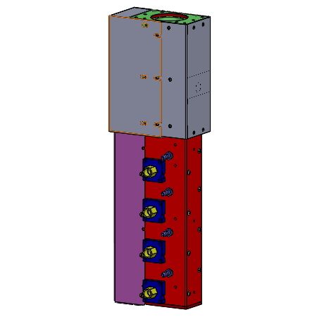 Standard spray mechanism: Straight 8 nozzles, for 350T die casting machine