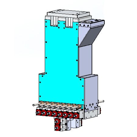 Customized spray mechanism: Horizontal 8 + 2 nozzles, for 800T die-casting machine